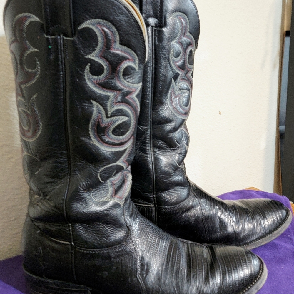Men's Vintage Nocona Lizard skin boots 9.5 D